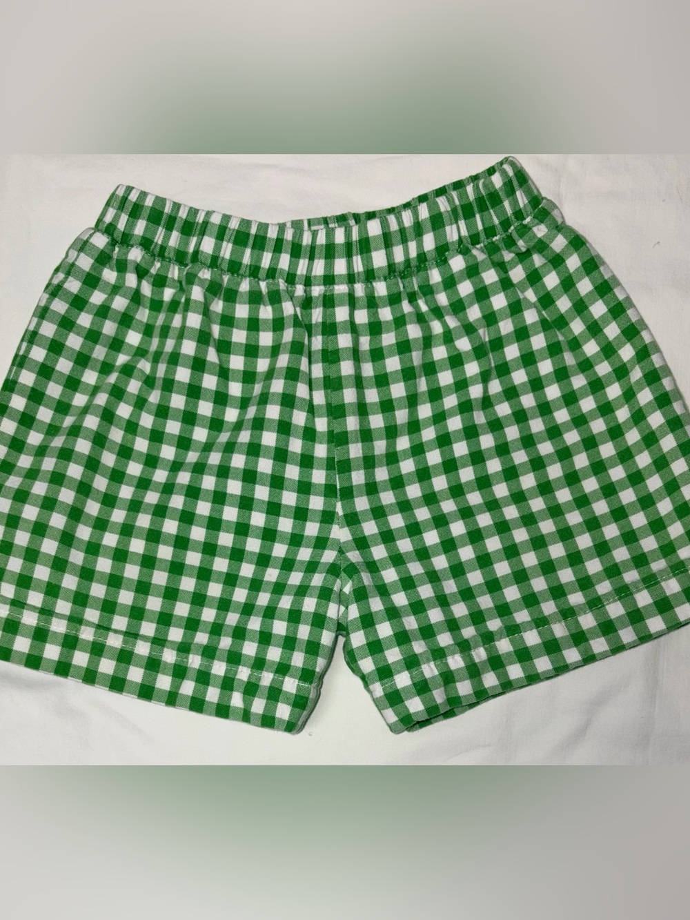 The Beaufort Bonnet Co fully lined green checked Sheffield shorts sz 4T EUC